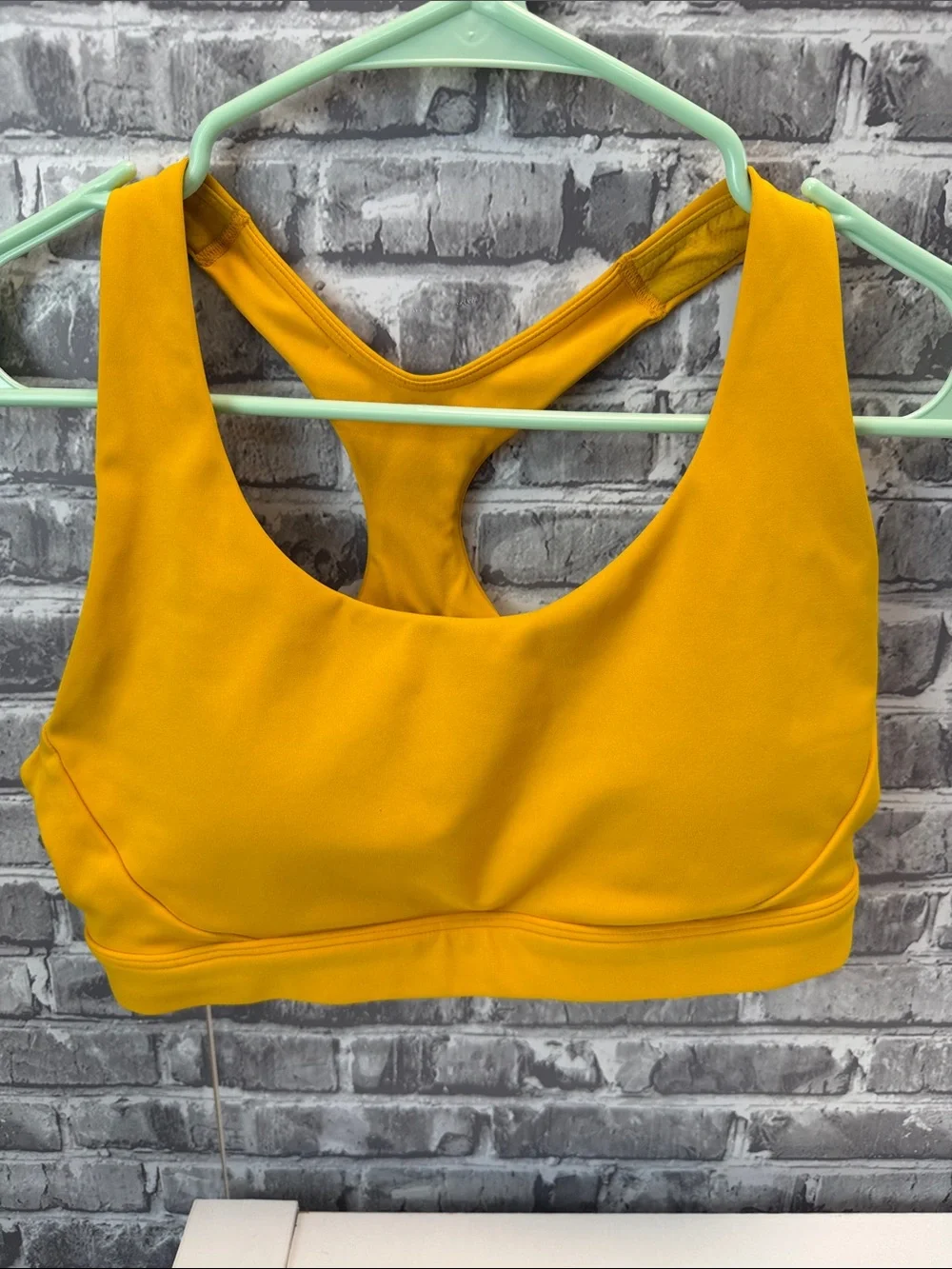 Athleta Women’s‎ Racerback Sports Bra - Mustard Yellow